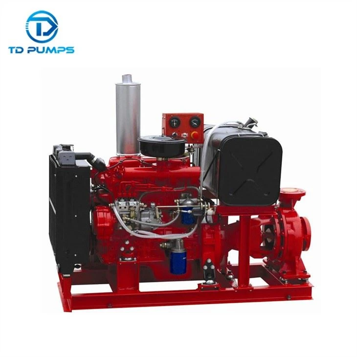 High Flow Rate Chemical Clean Water Small Fire Diesel Cast Iron Pump For Irrigation